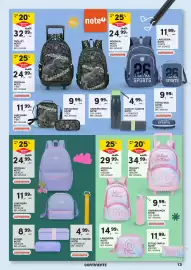 Folheto Continente | Regresso às Aulas Página 13: Garrafa inox note! €9,99, Trolley note! unicorn €34,99