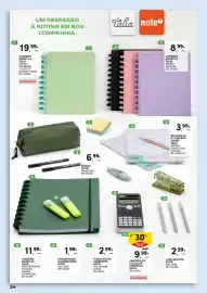 Folheto Continente | Regresso às Aulas Página 24: Estojo note! várias cores €6,99, Máquina de calcular científica note! €9,99