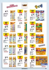 Folheto Continente | Regresso às Aulas Página 27: Esferográfica 4 cores bic €2,45, Lápis hb bic evolution €1,69