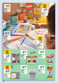Folheto Continente | Regresso às Aulas Página 32: Lápis de cor note! €9,99, Marcadores colorir laváveis note! €3,79