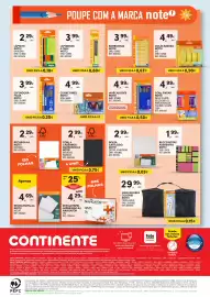 Folheto Continente | Regresso às Aulas Página 60: Corretores note! €1,99, Esferográficas note! €3,99