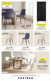 Skeidar kundeavis Side 13: ANCIA SPISESTOL €399,00, HOBRO VITRINESKAP €499,00