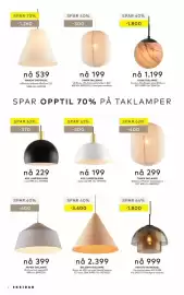 Skeidar kundeavis Side 4: AISHA TAKLAMPE €1.199,00, ADIL LAMPESKJERM €229,00