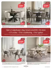 Møbelringen kundeavis Side 6: Filippa spisebord €10.999,00, WoodStory spisebord €17.999,00