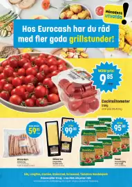 Eurocash kundeavis Side 1: Cocktailtomater €9,85, Wienerkorv €59,85