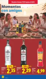 Catálogo Lidl semana 34 Página 16: Romanetti vermouth blanco €2,35, Romanetti vermouth rojo €2,29