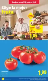Catálogo Lidl semana 34 Página 2: Tomate rama €1,99, Paraguayo €1,85