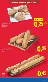 Catálogo Lidl semana 34 Página 23: Baguetina integral 51% €0,25