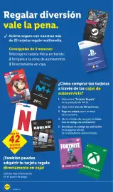 Catálogo Lidl semana 34 Página 28: Nintendo eShop €15,00