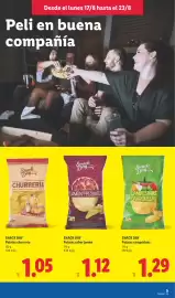 Catálogo Lidl semana 34 Página 29: Snack Day patatas campesinas €1,29, Snack Day patatas churrería €1,05