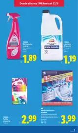Catálogo Lidl semana 34 Página 31: W5 pastillas antical para lavadora €3,99, Formil toallita atrapacolor €2,99