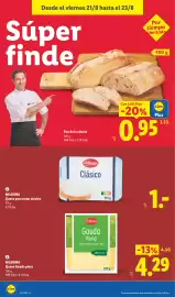 Catálogo Lidl semana 34 Página 34: Milbona queso gouda pieza €4,29, Milbona queso para untar clásico €1,00