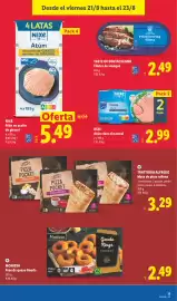 Catálogo Lidl semana 34 Página 35: Trattoria alfredo pizza pocket €3,29, Monissa aros de queso gouda €2,49
