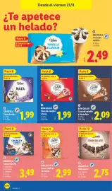 Catálogo Lidl semana 34 Página 36: Bon gelati cono de vainilla y fresa €1,99, Gelatelli cono de nata €1,99