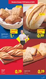 Catálogo Lidl semana 34 Página 5: Panecillo integral €0,29, Panecillo espelta €1,00