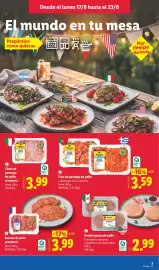 Catálogo Lidl semana 34 Página 7: Pavo secreto de pavon provenzal €3,99, Pollo tiras de pechuga de pollo €3,59