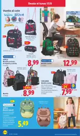 Catálogo Lidl | Bazar Página 8: Crelando mochila escolar €7,99, Mochila €8,99