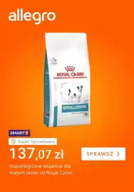 Allegro gazetka tydzień 33 Strona 4: Karma dla psów Royal Canin Veterinary Hypoallergenic Small Dogs €137,07
