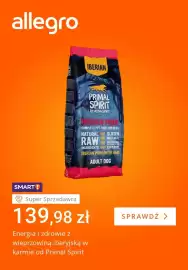 Allegro gazetka tydzień 33 Strona 5: Karma dla psów sucha Primal Spirit Iberian Pork €139,98