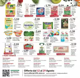 Volantino Carni e Affini Supermercati Pagina 12: Ortofresco Pomodorini Ciliegino €1,89, Uova del Podere €2,19