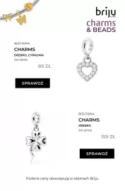 Briju gazetka Strona 11: Charms srebrny z cyrkoniami Briju €89,00, Charms srebrny koniczynka Briju €159,00