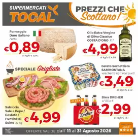 Volantino Tocal Pagina 1: Salsiccia Sale e Pepe / Costate / Puntine di Suino €4,99