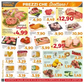 Volantino Tocal Pagina 2: Salsiccia Sale e Pepe / Costate / Puntine di Suino €4,99, Polpette per Arrosto al Limone €9,90