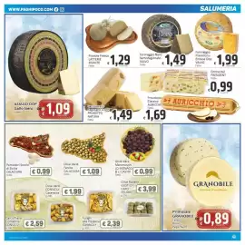 Volantino Paghi Poco Pagina 11: Provola Fresca LATTERIE RIUNITE €1,29, Formaggio Nero Semistagionato VALVO €1,49