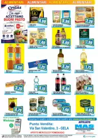 Volantino Punto Vigas Pagina 7: Olio F.LLI SCOLLO di sansa di oliva €3,29, Coca Cola Regular / Zero Zuccheri €0,99