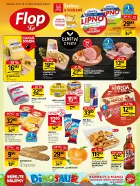 Flop leták týden 33 Strana 1: MADETA Jc Lipno €29,90, Krahulík Vepřové ocásky uzené €13,90