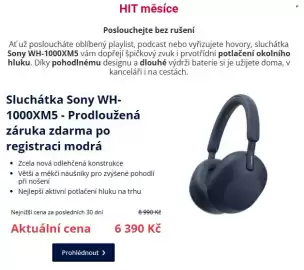 Datart leták Strana 2: HIT měsíce Poslouchejte bez rušení Ať už posloucháte oblíbený playlist, podcast nebo vyřizujete