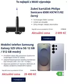 Datart leták Strana 3: To nejlepší z MAXI výprodeje Zubní kartáček Philips Sonicare 6500 HX7411/02 černý • Technologie