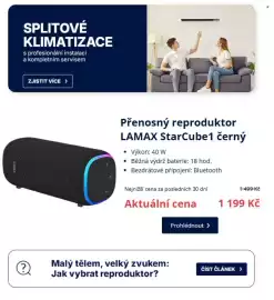 Datart leták Strana 4: SPLITOVÉ KLIMATIZACE s profesionální instalací a kompletním servisem ZJISTIT VÍCE > LAMAX ? Přenosný