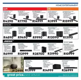 Sounds Great catalogue Page 6: Denon Homesub2 BK 8" €9.990,00, DENON HOME250 BK WI-FI BT €9.490,00