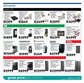 Sounds Great catalogue Page 9: TCL C2110WDG GY 10KG D/D WASHER DRYER €8.999,00, DNA 13285 BLACK DUAL OVEN AIRFRYER €6.299,00