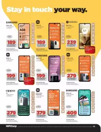HiFi Corp catalogue Page 3: SAMSUNG Galaxy A07 €199,00, REDMI Note 15 €379,00