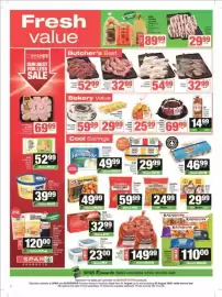 SuperSpar catalogue Page 2: Rainbow - crumbed chicken strips / burgers €110,00, Spar - country value queenies €29,99