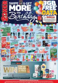 Boxer catalogue Page 8: PURITY Puree Pouches / 3rd Food Jars Assorted €60,00, Always Sanitary Pads Assorted €39,99