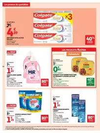 Catalogue Auchan Supermarché page 10: XTRA Lessive capsule €1,20, Colgate Dentifrice Total Active €4,39