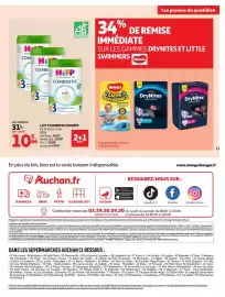 Catalogue Auchan Supermarché page 11: HIPP LAIT 3 COMBIOTIC BIO €10,66