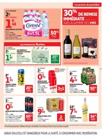 Catalogue Auchan Supermarché page 9: Leffe Bière blonde €9,90, Kronenbourg Bière blonde €2,10