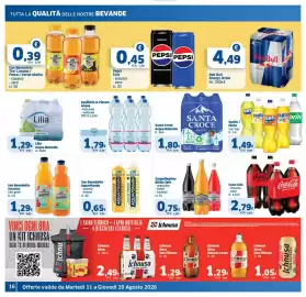 Volantino Sigma Superstore Pagina 16: Santa Croce Acqua Naturale €1,80, Equilibrio & Piacere Acqua €1,79
