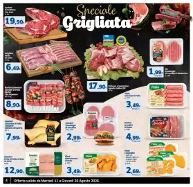 Volantino Sigma Superstore Pagina 4: Aia Hamburger Di Tacchino E Rosmarino €1,99, Fileni Alette Dorate di Pollo €3,49
