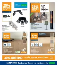 GAMMA folder Pagina 22: Glasvlies- en glasweefsel-behang €62,04, Schuifraam PVC 2-vleugel wit €1.023,20