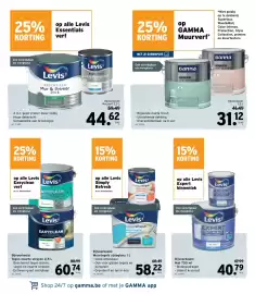 GAMMA folder Pagina 29: Gamma buitenlak €22,09, Gamma tuinbeits €49,12