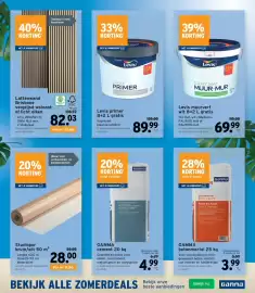 GAMMA folder Pagina 3: Levis primer €89,99, Gamma cement €4,99