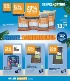 GAMMA folder Pagina 4: Gamma sierschors €8,10, Gamma universele potgrond €6,99