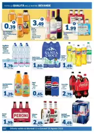 Volantino Il Punto Sigma Pagina 10: Santa Croce Acqua Naturale €1,80, Ichnusa Birra €2,49