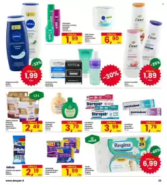 Volantino Interspar Pagina 23: Deodorante Squeeze assortito Breeze €3,79, Rasoi usa e getta Blue II Gillette €2,19