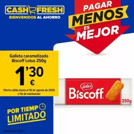 Folleto Cash Fresh semana 33 Página 1: Lotus - galleta caramelizada biscoff €1,30